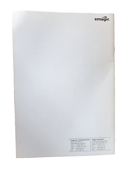 Emagic evp 73 Software Instruments Vintage Owner's Manual