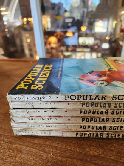 Lot of 6 Popular Science Magazines 1940