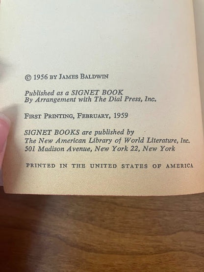 Signet Book - Giovanni's Room by James Baldwin