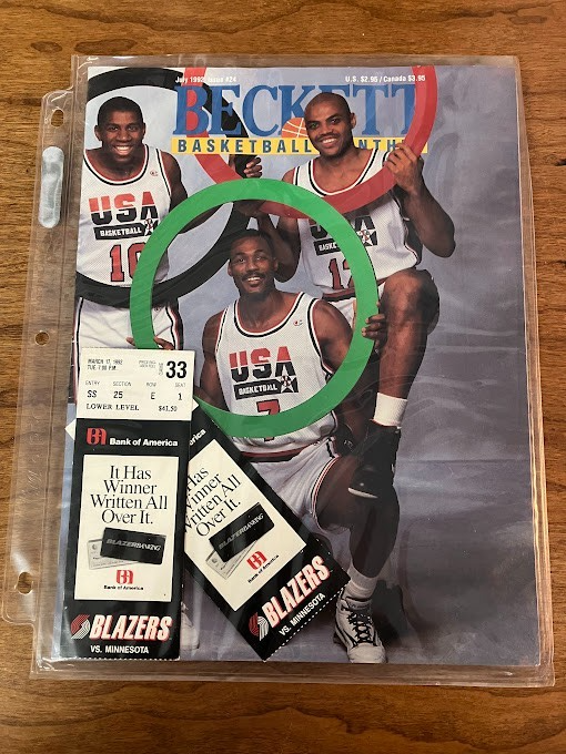 Beckett Basketball July 1992 Issue #24 - With Tickets from 1992