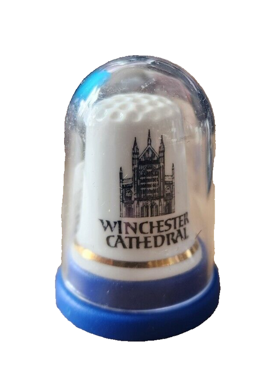 Collectable fine bone China thimble Winchester Cathedral