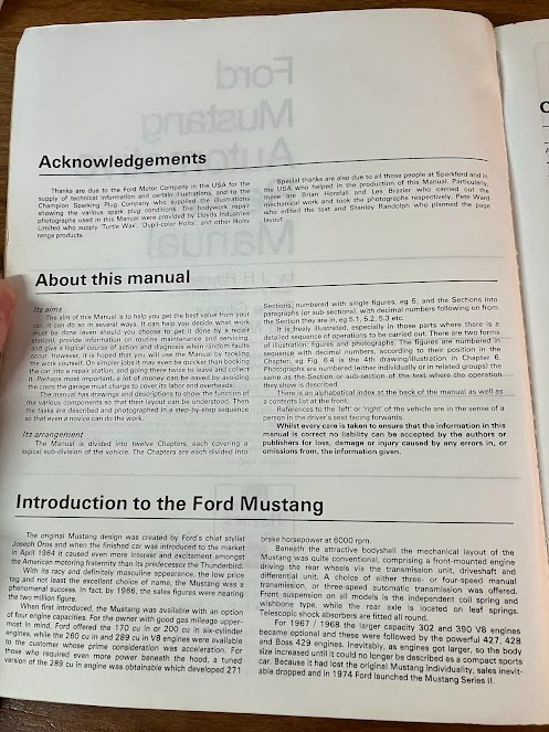 HAYNES - FORD V8 MUSTANG - 1964 1/2 thru 1973 - Automotive Repair Manual
