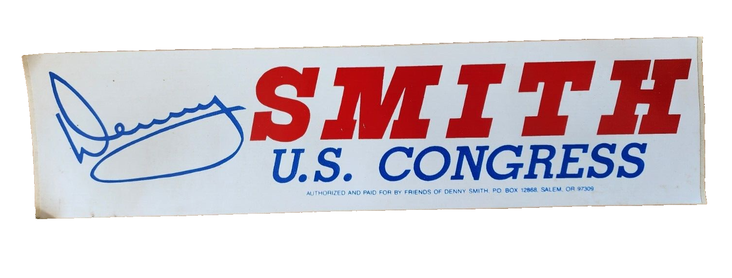 Denny Smith U.S. Congress bumper sticker