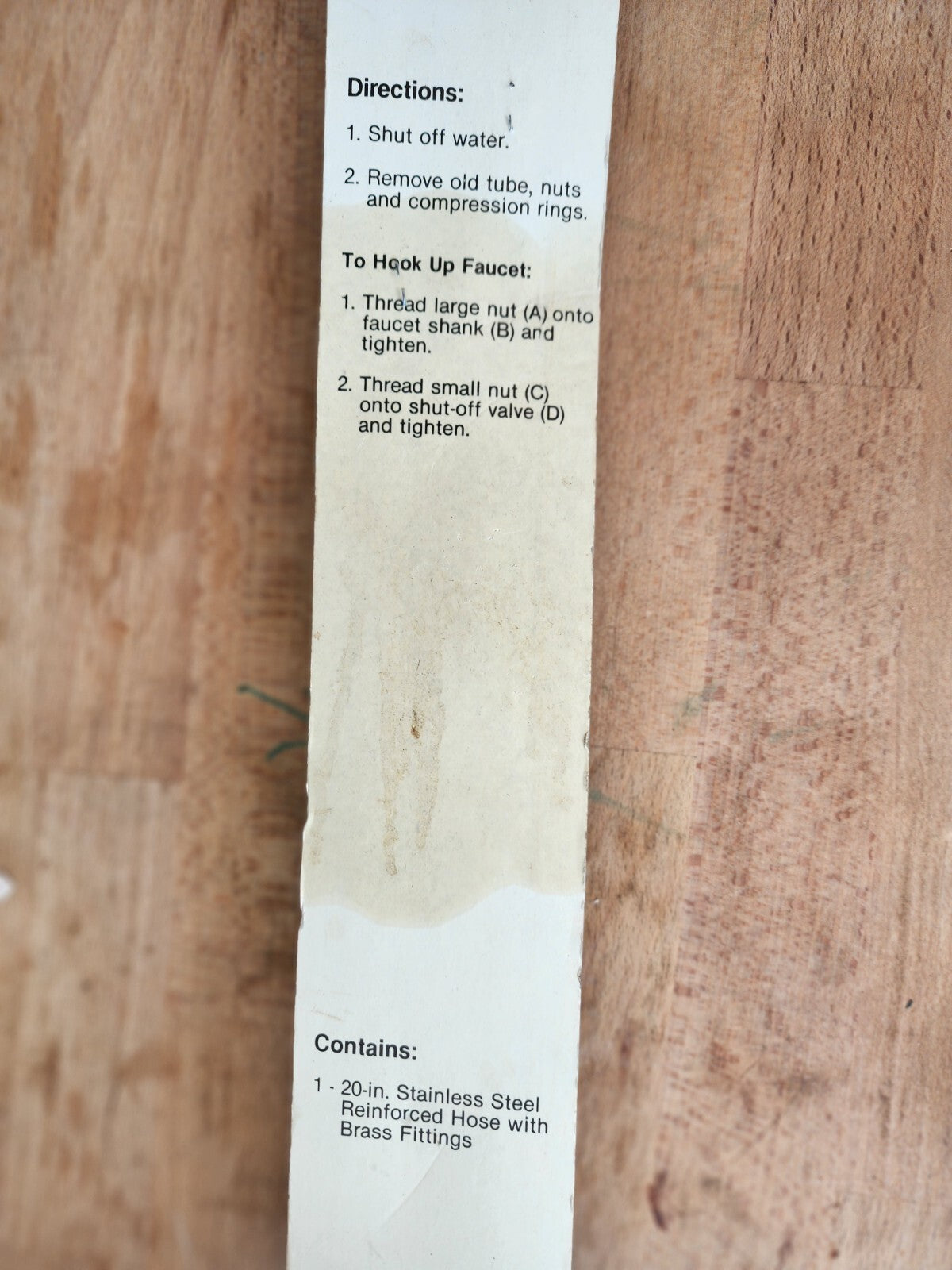 Flexible Stainless Steel Faucet Hookup