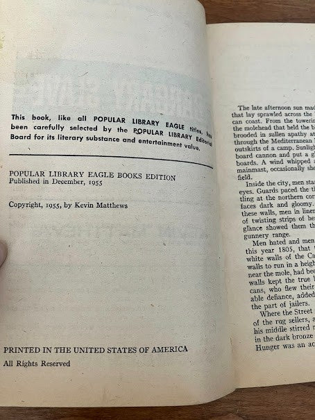 Vtg Paperback - BARBARY SLAVE by Kevin Matthews