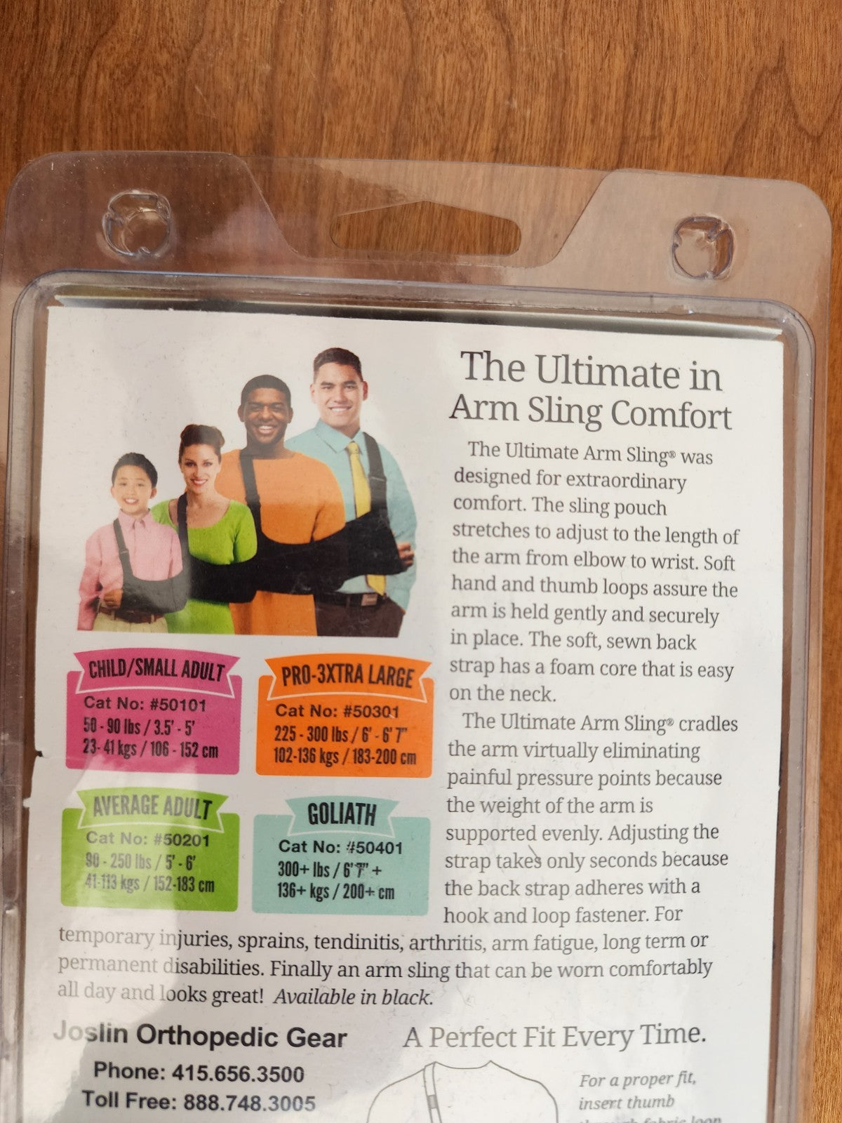 Joslin Sling - Ultimate Arm Sling Arm Sling for Men & Women - Average Adult