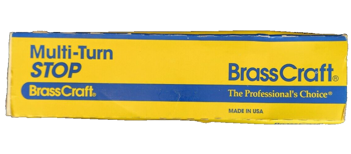 BrassCraft Plumbing OCR1912A C Multi-Turn faucet angle STOP & riser