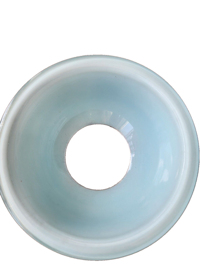 Set of 2 PYREX Moody Blues Mixing Bowl 323 322 Blue Clear Bottom - Vintage