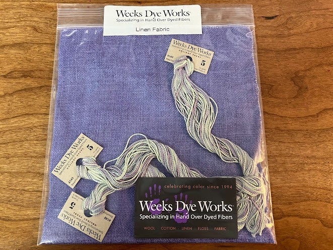 Weeks Dye Works - Linen Fabric and (3) Floss
