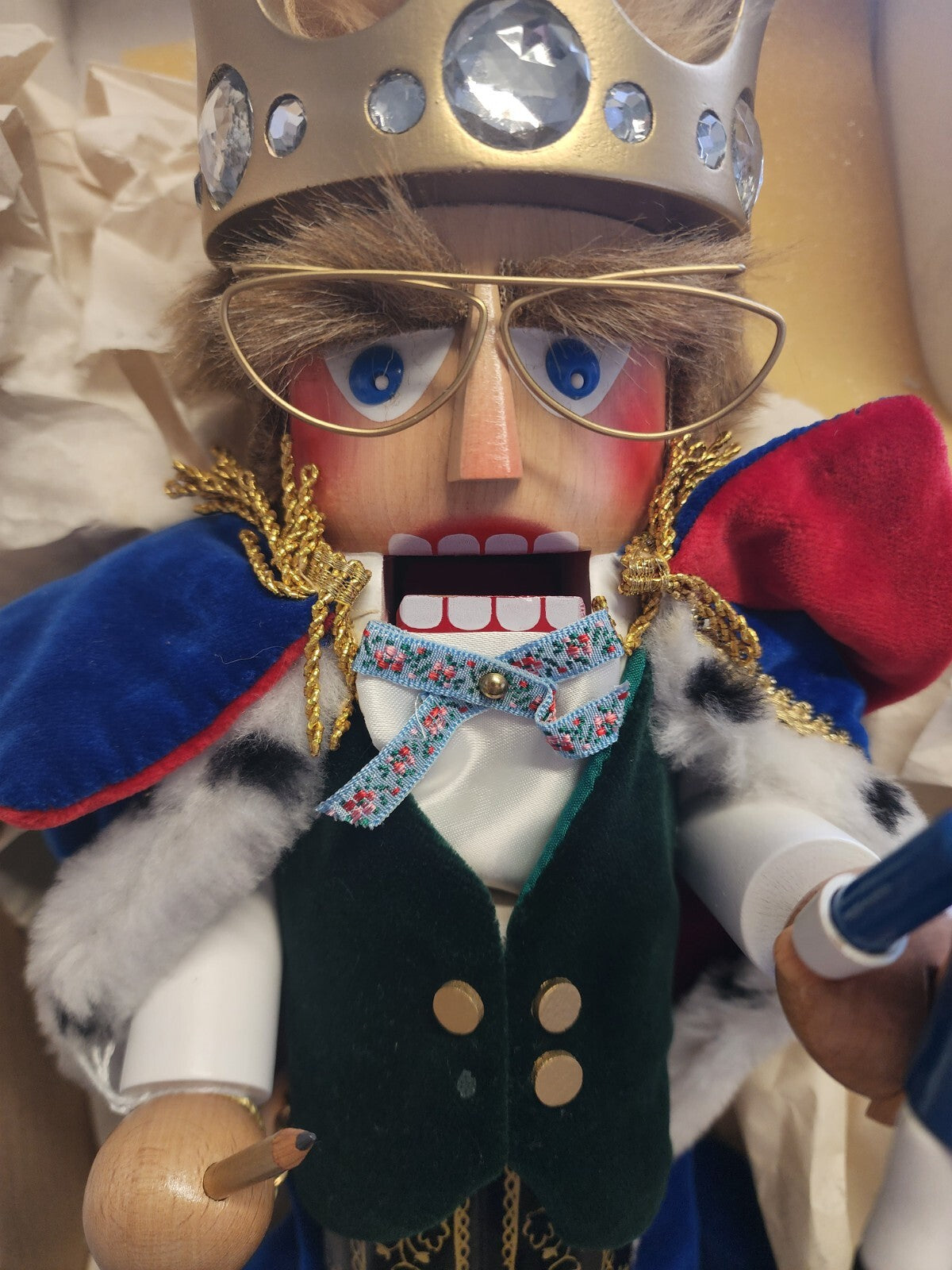Steinbach JUBILEE KING S1000 King of Nutcracker 19" SIGNED 1996 Limited Edition