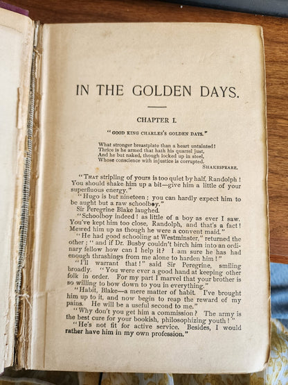 In The Golden Days - Empire Edition By Edna Lyall Unknown Year