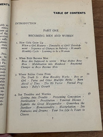 FACTS OF LIFE AND LOVE FOR TEEN-AGERS Evelyn Duvall