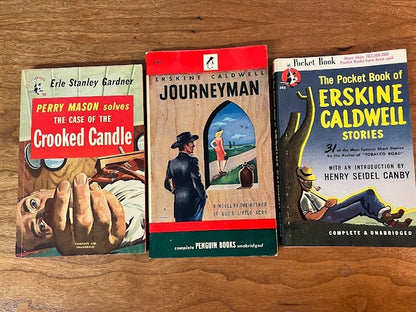 Vtg Paperbacks - lot of 3 - Erskine Caldwell