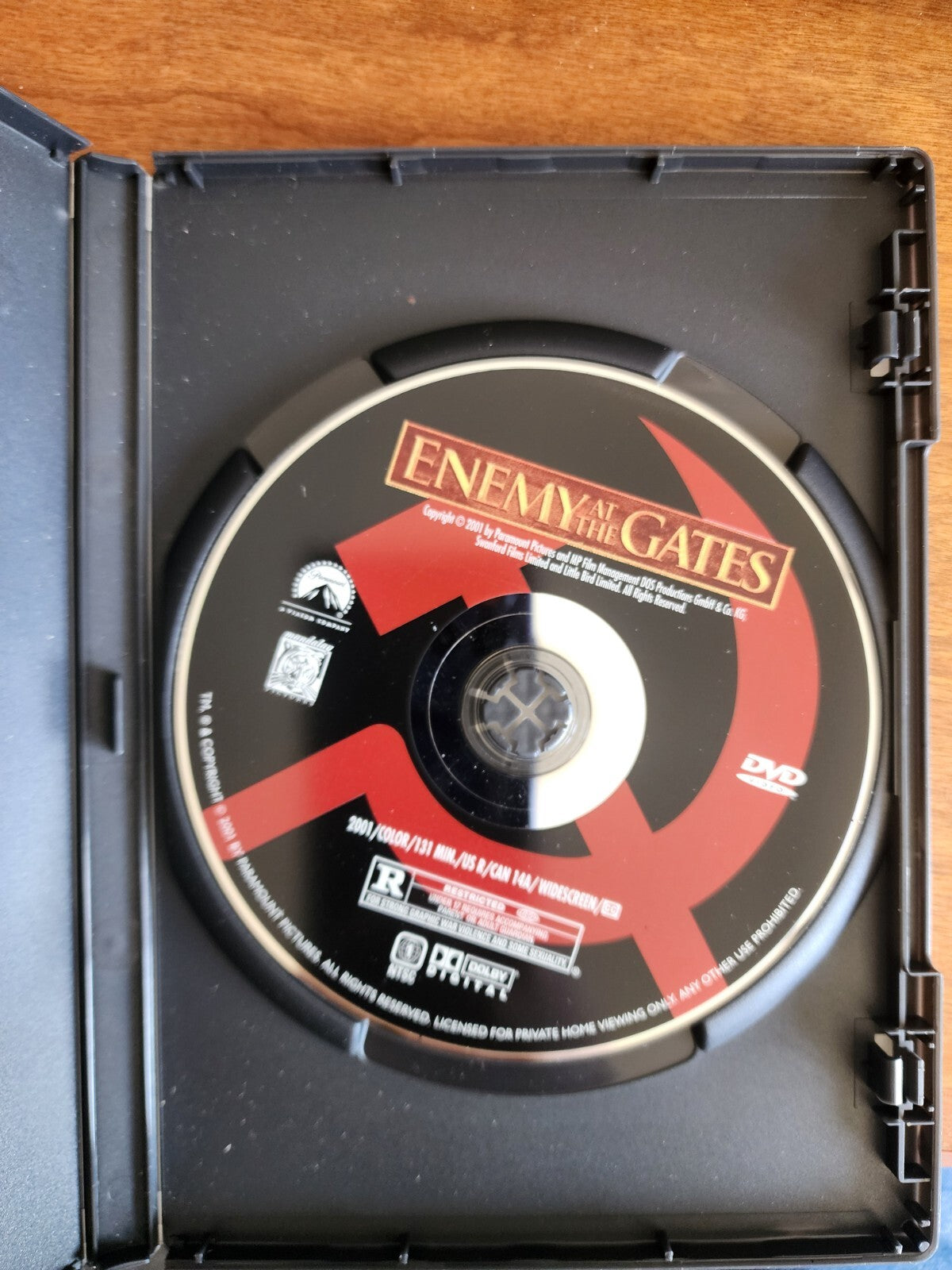 Enemy at the Gates (DVD, 2001, Widescreen) Very Good