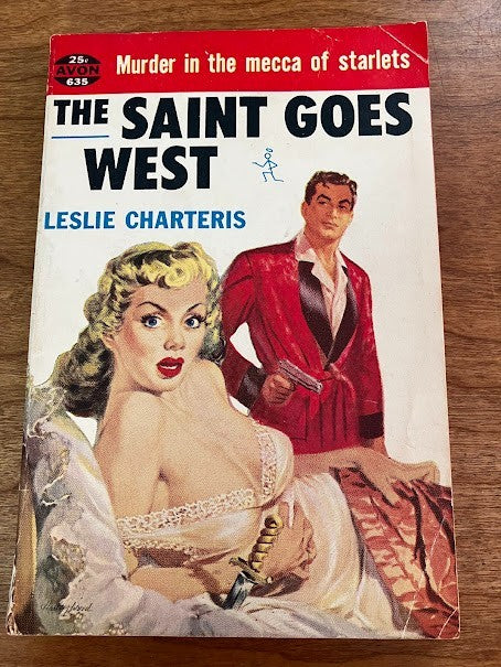 Vtg Paperback - The Saint Goes West by Leslie Charteris