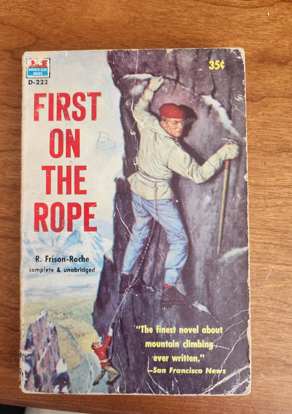 Ace Paperback First On The Rope by R. Frison Roche