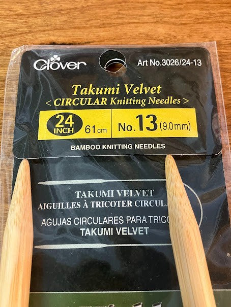 Knitting Needles - Clover Bamboo Premium Circular - lot of 2