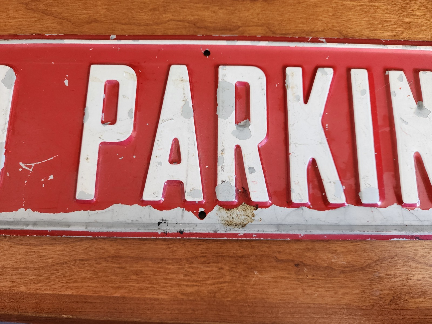 No Parking 12x16 Aluminum Sign 15.5" x 4.5"