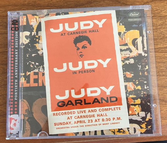 Judy Garland CD: Judy at Carnegie Hall (double CDs)
