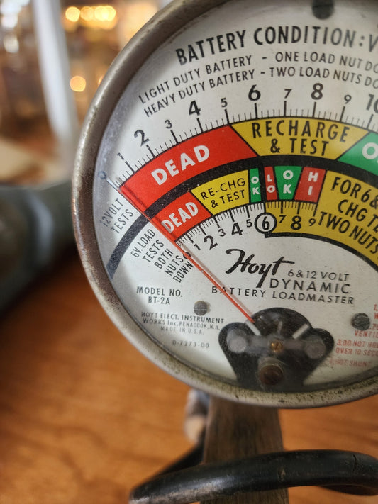 Vtg Hoyt Model No. BT-2A 6 & 12 Bolt Dynamic Battery Loadmaster Tester