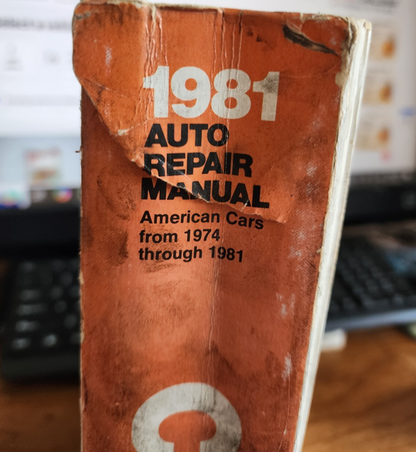 Chilton's Auto Repair manual 1981 Hardcover book
