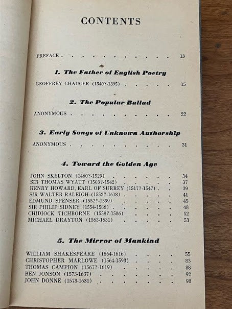 A Concise Treasury of Great Poems by Louis Untermeyer