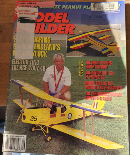 LOT of 3 Vintage Model Builder Airplane Aviation RC 1994 Magazines