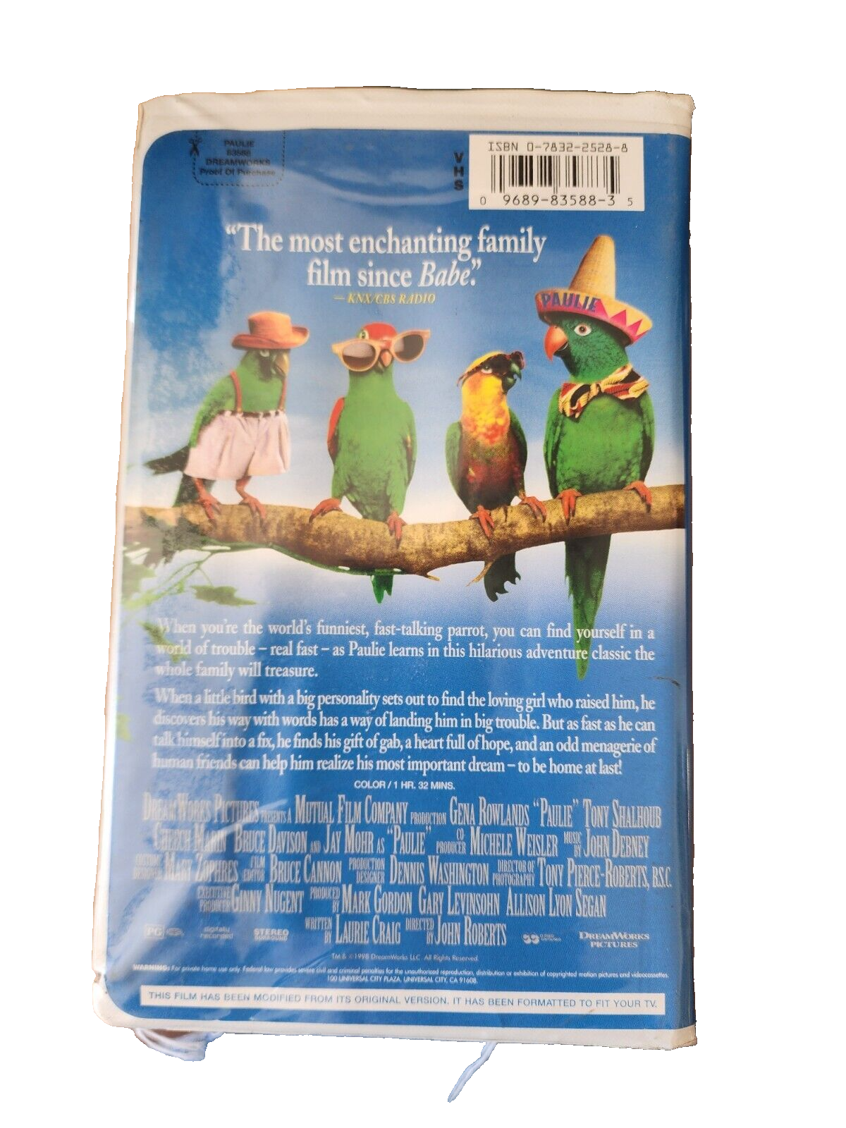 Paulie (VHS, 1998, Clamshell) - Acceptable