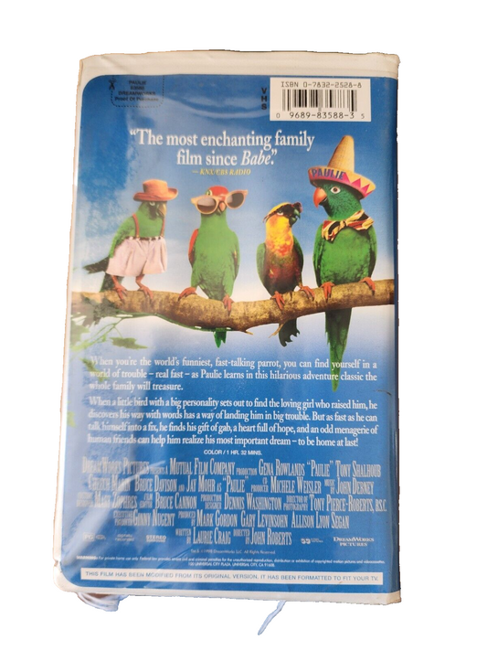 Paulie (VHS, 1998, Clamshell) - Acceptable