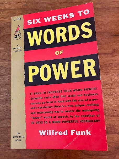 Cardinal Edition Books - Words of Power / Perfect Spelling (lot of 2)