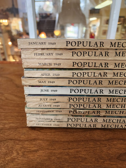 11 Popular Mechanics 1949 (October issue missing)