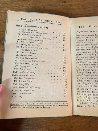 Trail Boss of Indian Beef by Harold Channing Wire