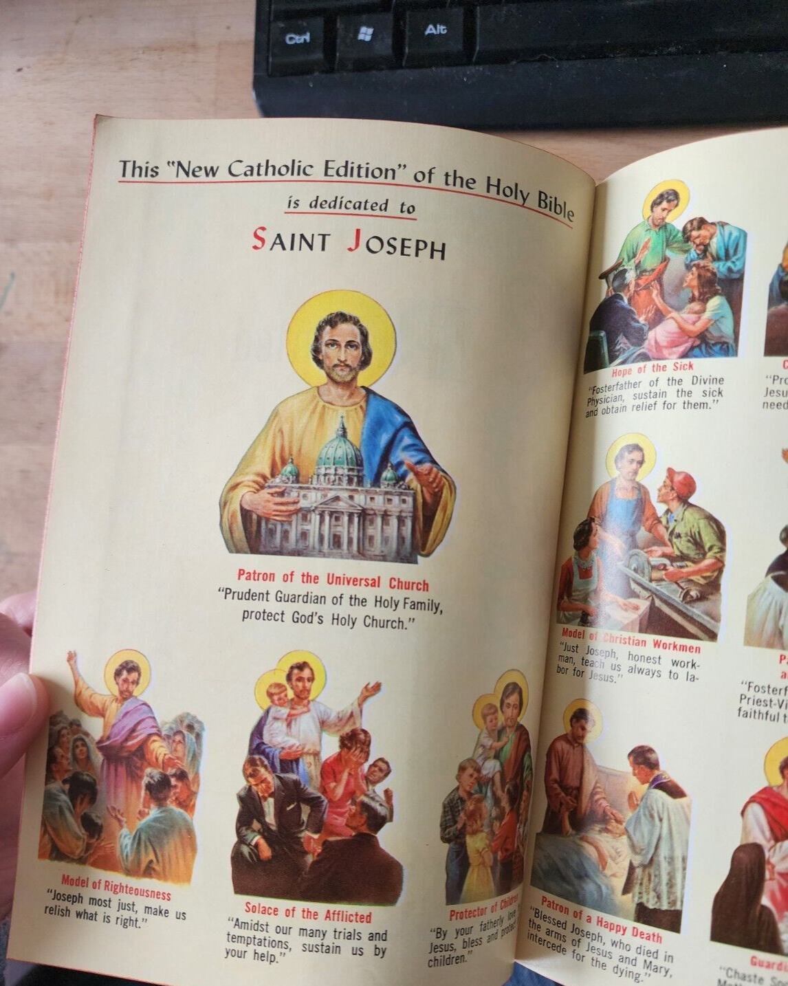 VTG HOLY BIBLE ST JOSEPH NEW CATHOLIC EDITION, Confraternity Edition, 1962