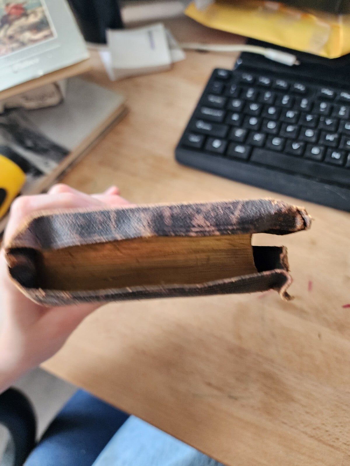 Holy Bible "moaps" 19th century - Leather