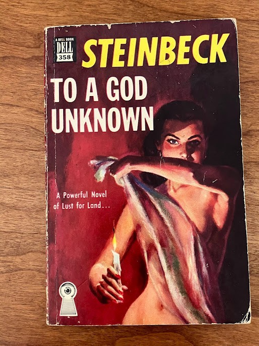 Vtg Paperback - To a God Unknown by John Steinbeck