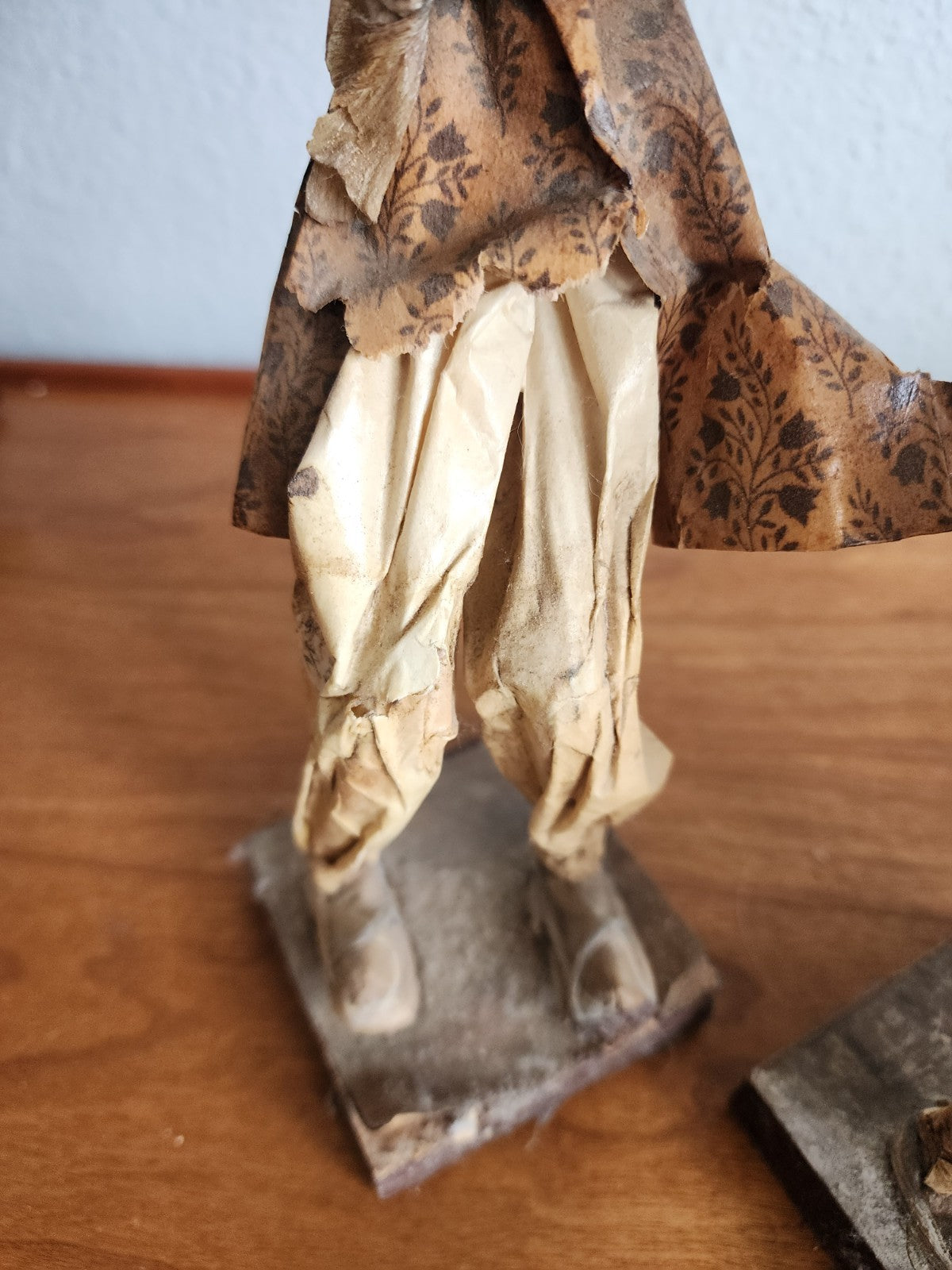 Folk Art Paper Mache Dolls - Violin & Pig