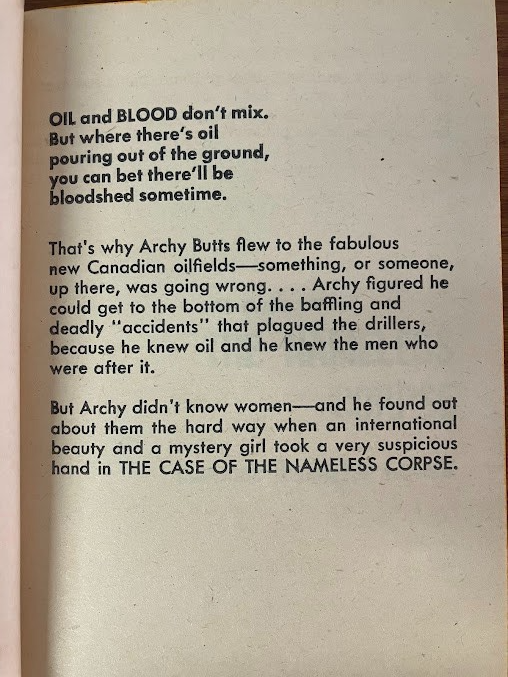 Vtg Paperback - CASE OF THE NAMELESS CORPSE By Clarence Budington Kelland