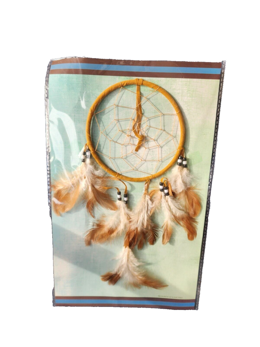 St Joseph's Indian School Lakota Sioux Dream Catcher With Feathers