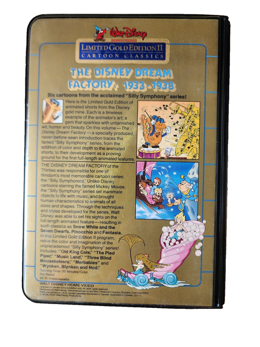 Walt Disney Limited Gold Edition II - The Disney Dream Factory: 1933-1938 BETA