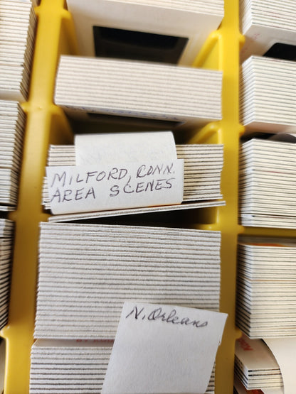 Vintage SV Smith Victor Metal Slide File Case Made In Griffith, IND USA Blue 