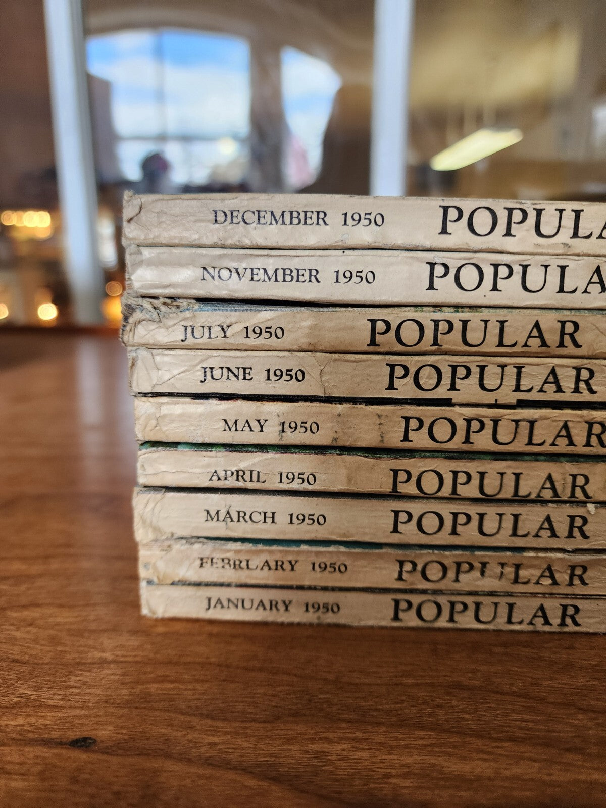 Vtg 1950's Lot Of 9 Popular Mechanics Magazines