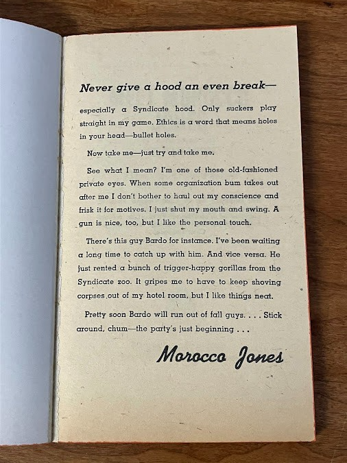 Vintage Paperback - Jack Baynes: Meet Morocco Jones