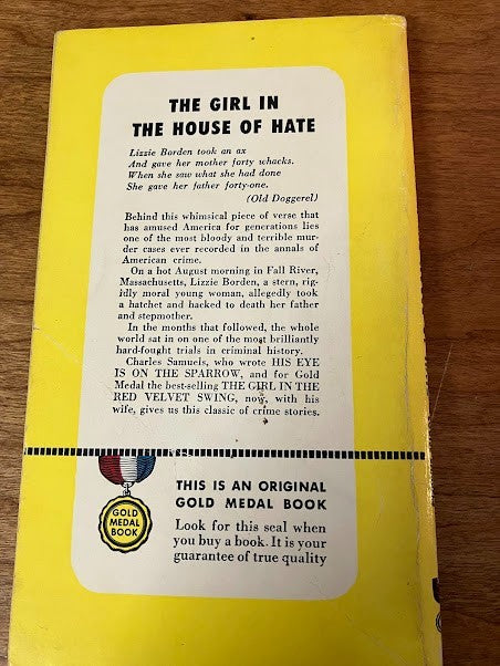 Girl in the House of Hate by Charles and Louise Samuels