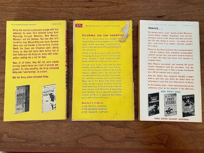 E.E. Halleran - Western Paperbacks - lot of 3