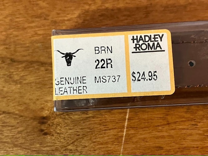 Hadley Roma Wristwatch: MS737 Brown 22R - Genuine Leather
