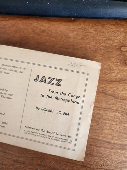 Jazz - From the Congo to the Metro by Robert Goffin (1944)