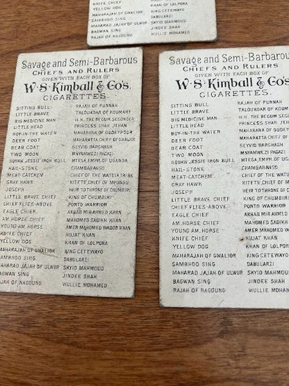 W.S. Kimball Co: Chiefs and Rulers - lot of 3