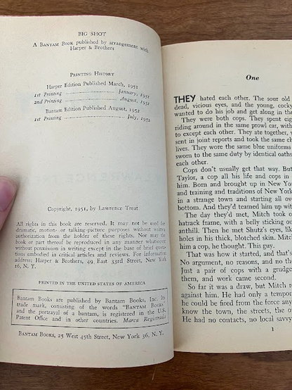 Vtg Paperback - Big Shot by Lawrence Treat