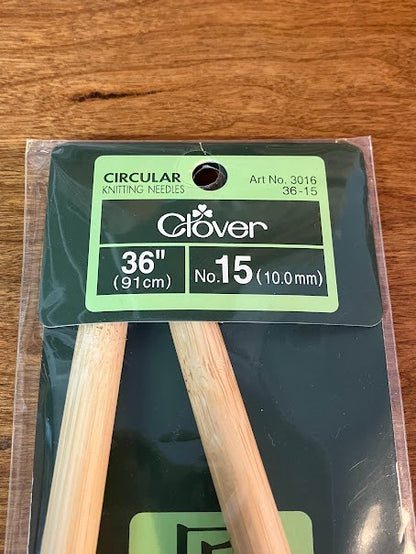 Knitting Needles - Clover Bamboo Premium Circular - lot of 2