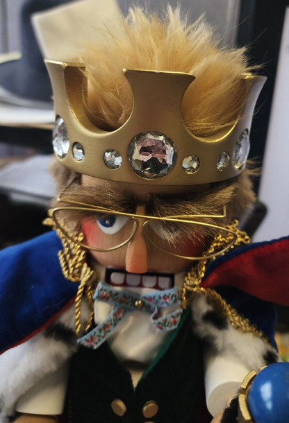 Steinbach JUBILEE KING S1000 King of Nutcracker 19" SIGNED 1996 Limited Edition